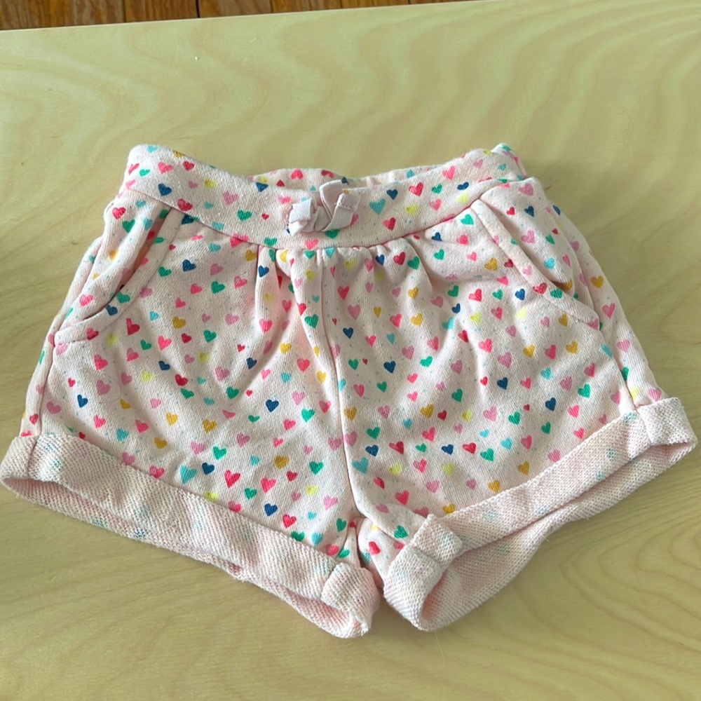 GUC Baby Pink Hearts Gap Shorts